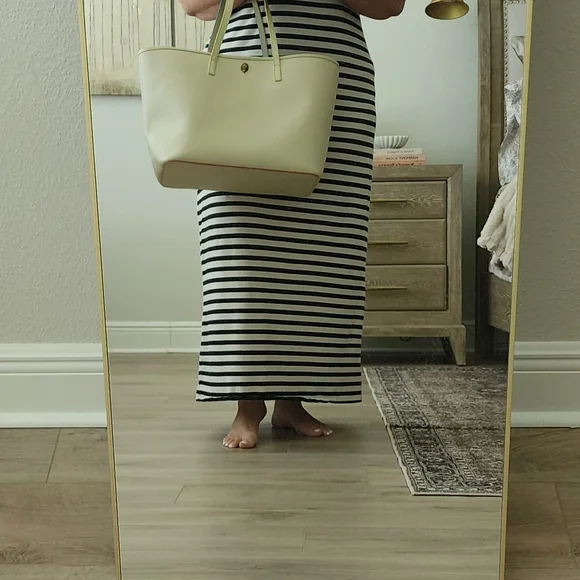 Kurt Geiger Cream Tote with Multicolor Trim - Picture 6 of 6